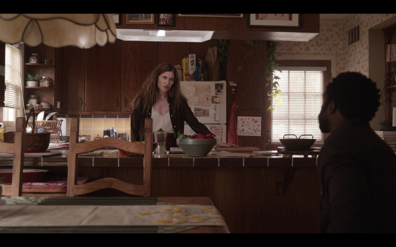 General Mills Cheerios and Kellogg's Corn Flakes Cereals (on the refrigerator) in Tiny Beautiful Things S01E03 The Ghost Ship (2023)