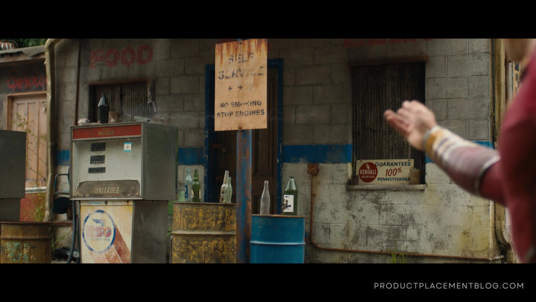 Kendall Motor Oil Sign in Shazam! Fury of the Gods (2023)