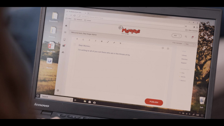 Lenovo Notebook in Tiny Beautiful Things S01E07 Go (2023)