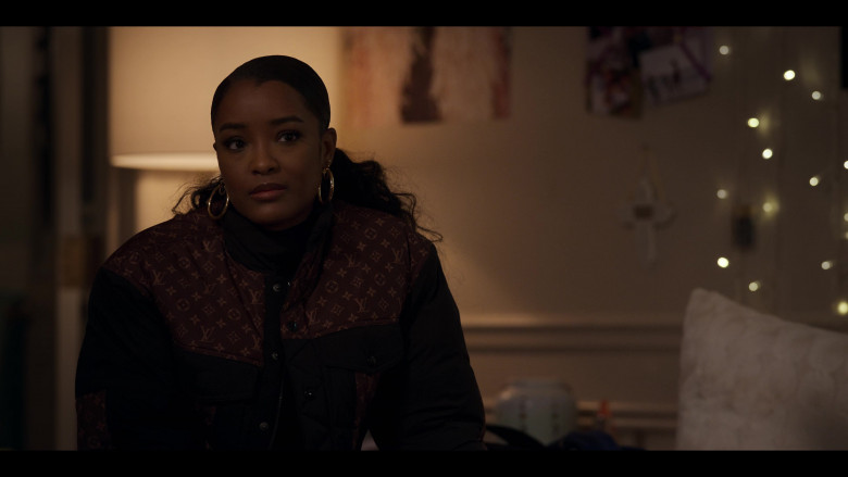 Louis Vuitton Women's Jacket Worn by LaToya Tonodeo as Diana Tejada in Power Book II Ghost S03E03 Human Capital