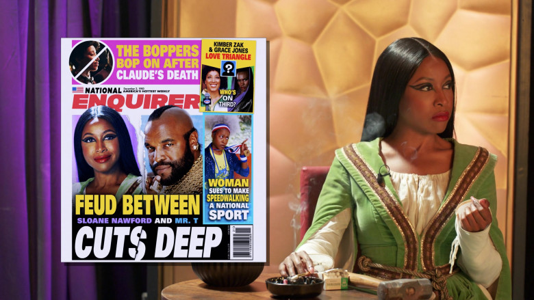 National Enquirer Magazine in A Black Lady Sketch Show S04E01 I'm Clapping from My Puss (2023)