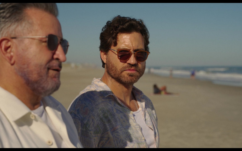 Oliver Peoples OP-506 Sunglasses of Actor Édgar Ramírez as Mike Valentine in Florida Man S01E06 Should We Talk About the Corn (2023)