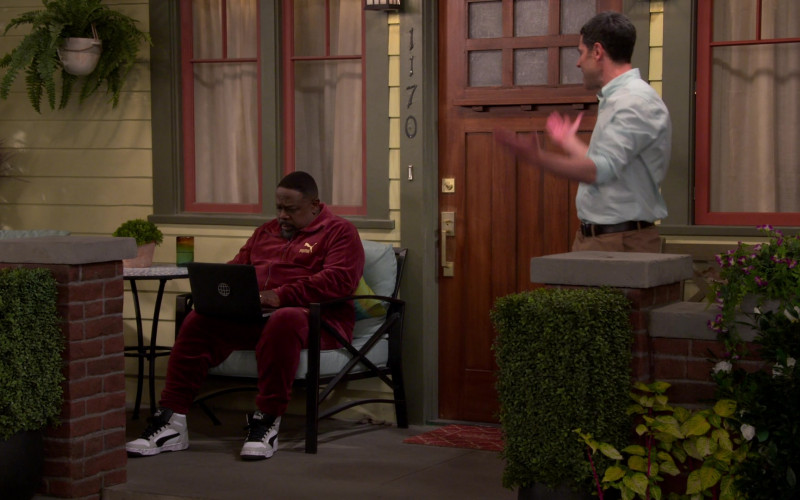 Puma Men's Tracksuit and Sneakers Worn by Cedric the Entertainer as Calvin Butler in The Neighborhood S05E17 Welcome t