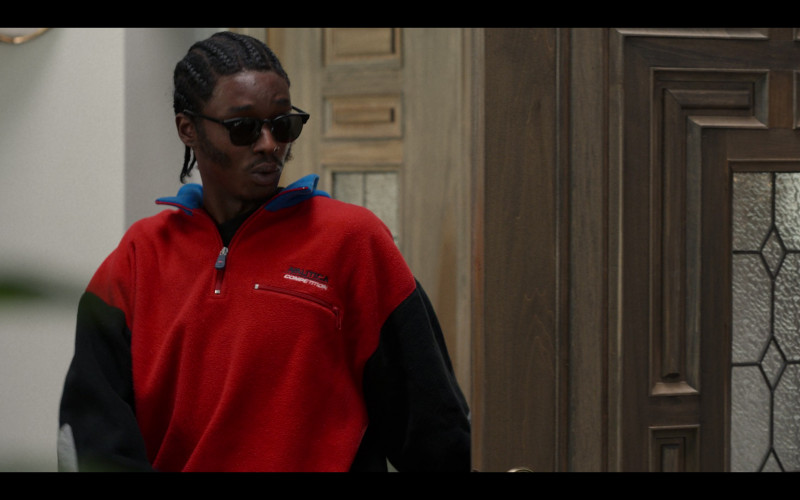 Ray-Ban Men's Sunglasses and Nautica Competition 14 Zip Sweatshirt in Wu-Tang An American Saga S03E09 After the Smoke Is Clear (2023)