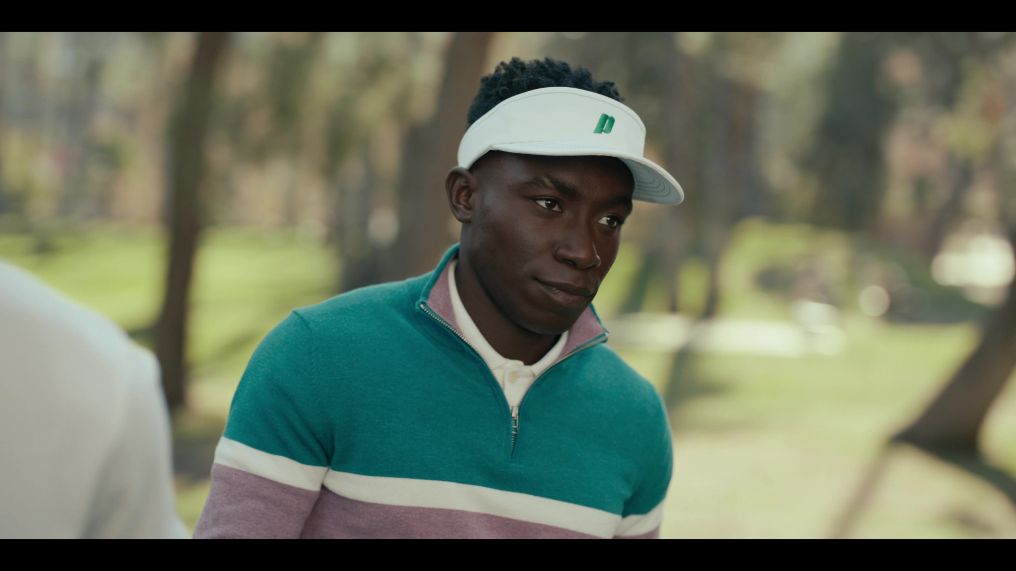 Reigning Champ X Prince Visor Hat Worn By Olly Sholotan As Carlton