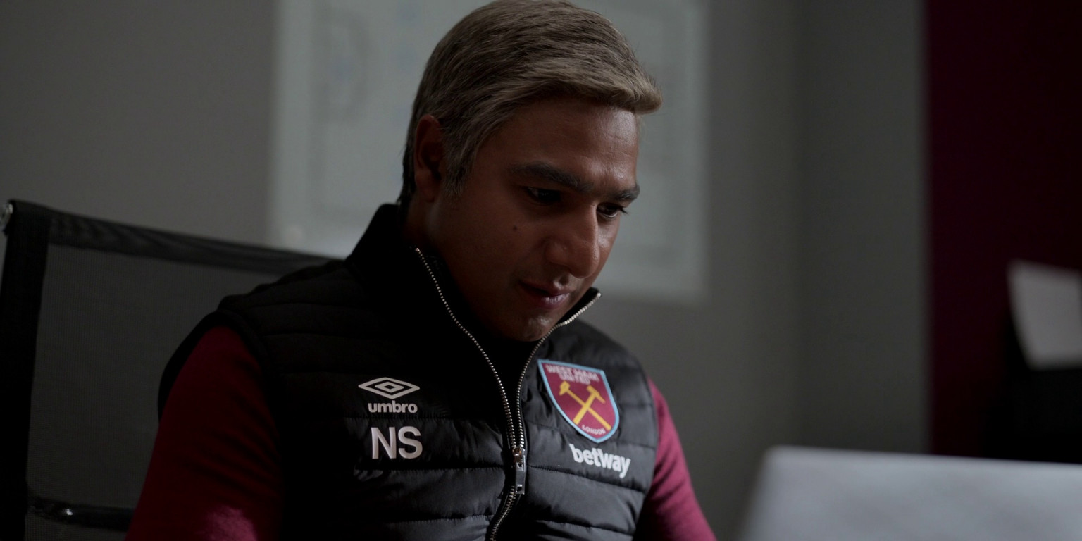Umbro X Betway Vest Worn By Nick Mohammed As Nathan Shelley In Ted