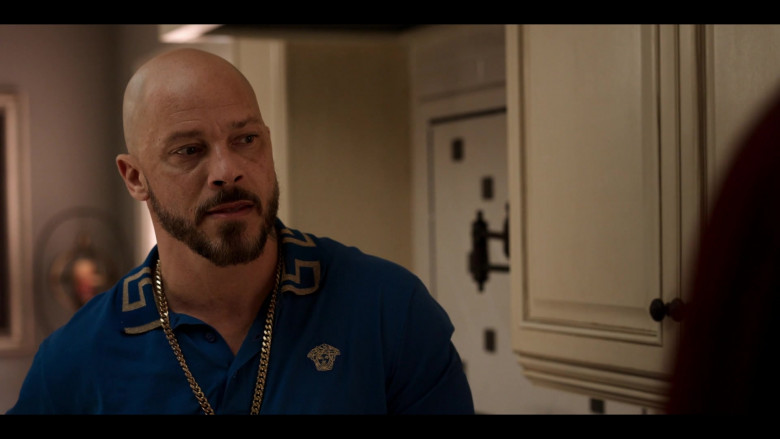 Versace Polo Shirt Worn by Berto Colon as Lorenzo Tejada in Power Book II Ghost S03E05 No More Second Chances (1)