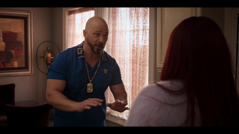 Versace Polo Shirt Worn by Berto Colon as Lorenzo Tejada in Power Book II Ghost S03E05 No More Second Chances (2)