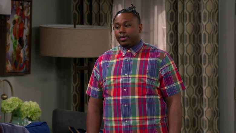 Ralph Lauren Plaid Shirt Worn by Marcel Spears as Marty Butler in The Neighborhood S05E20 "Welcome to the Other Neighborhood" (2023) - 369025