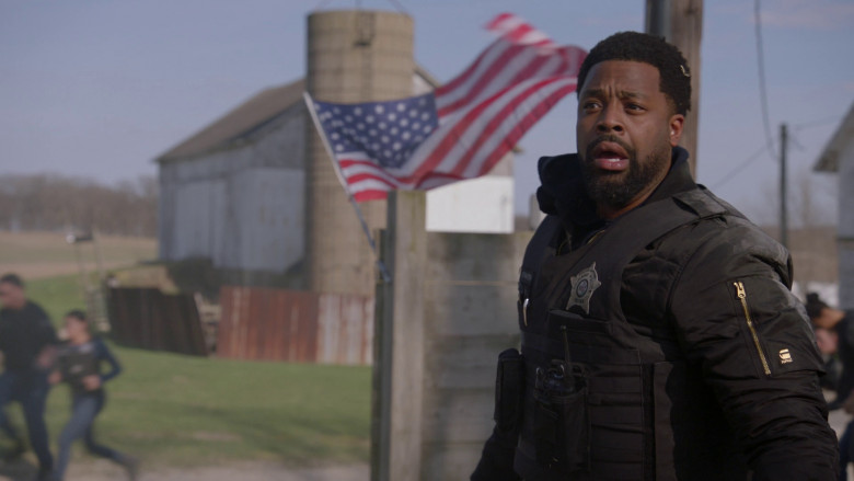 G-Star RAW Jacket Worn by LaRoyce Hawkins as Officer Kevin Atwater in Chicago P.D. S10E22 "A Better Place" (2023) - 374627