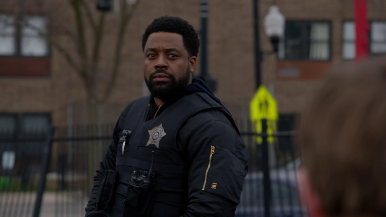 G-Star RAW Jacket Worn by LaRoyce Hawkins as Officer Kevin Atwater in Chicago P.D. S10E22 "A Better Place" (2023) - 374629
