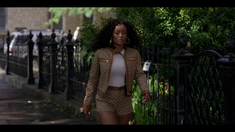 Gucci Jacket and Shorts Outfit of LaToya Tonodeo as Diana Tejada in Power Book II: Ghost S03E10 "Divided We Stand" (2023) - 374520