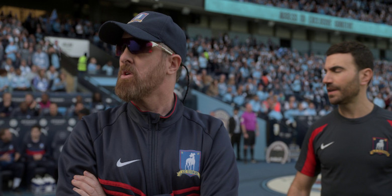 Oakley Sunglasses and Nike Track Jacket Worn by Brendan Hunt as Coach Beard in Ted Lasso S03E11 "Mom City" (2023) - 373726