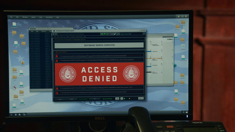 Dell Monitor of Toby Leonard Moore as Congressman Arthur Hudson in The Blacklist S10E13 "The Sicilian Error of Color" (2023) - 372953