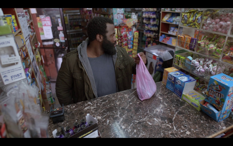 Mike and Ike, Trolli, Alka-Seltzer, Hi-Chew, M&M's in Saint X S01E05 "Colonial Interference" (2023)