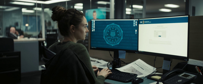 Microsoft PC Keyboard Used by Shailene Woodley as Eleanor Falco in To Catch a Killer (2023) - 370972