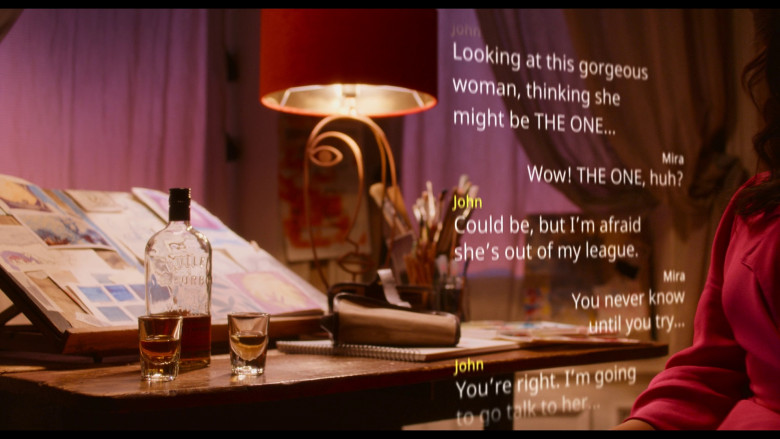 Bulleit Bourbon Whiskey Enjoyed by Arinzé Kene as John Wright and Priyanka Chopra as Mira Ray in Love Again (2023) - 373069