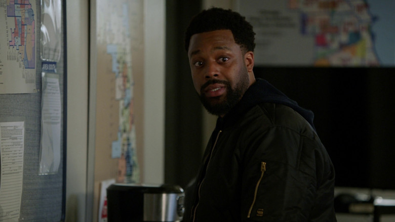 G-Star RAW Jacket Worn by LaRoyce Hawkins as Officer Kevin Atwater in Chicago P.D. S10E22 "A Better Place" (2023) - 374626