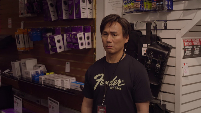 Fender T-Shirt Worn by BD Wong as Wally in Awkwafina Is Nora From Queens S03E03 "Love & Order" (2023) - 368818