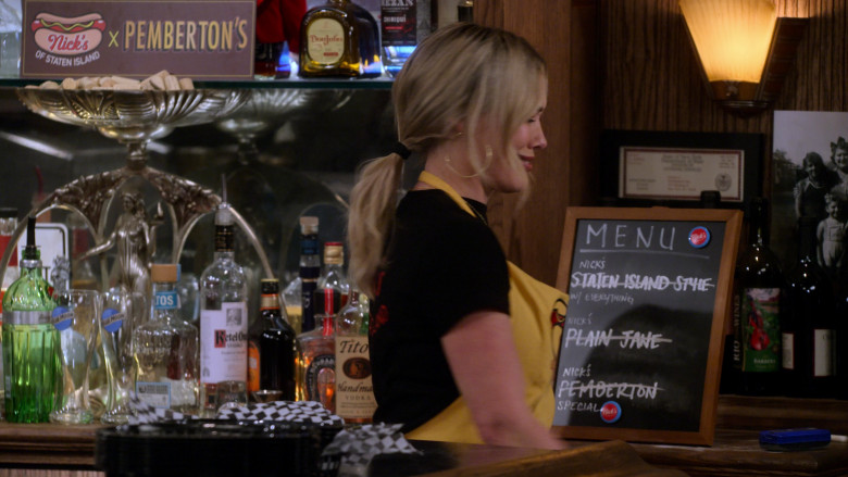 Don Julio, Mezan Chiriqui Rum, Tanqueray Gin, Blue Moon Glasses, Ketel One, Herradura Tequila and Tito's Handmade Vodka Bottle in How I Met Your Father S02E13 "Family Business" (2023) - 375173