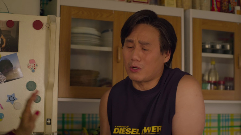 Caterpillar Tank Top Worn by BD Wong in Awkwafina Is Nora From Queens S03E02 "Too Hot to Survive" (2023) - 367254