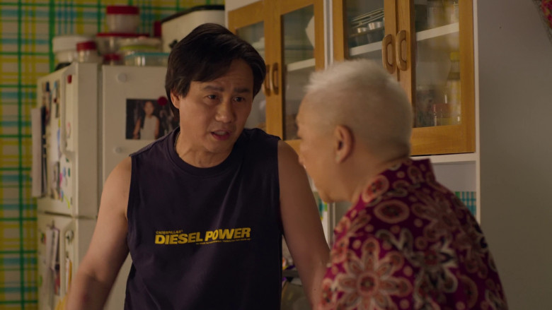 Caterpillar Tank Top Worn by BD Wong in Awkwafina Is Nora From Queens S03E02 "Too Hot to Survive" (2023) - 367255