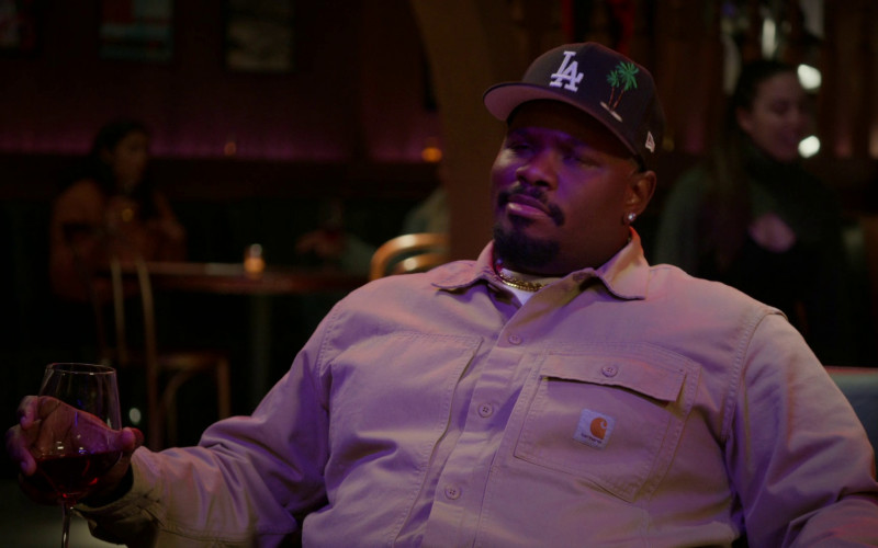 Carhartt Shirt and New Era Los Angeles Dodgers Hat in Grand Crew S02E10 "Wine & Tastings" (2023)