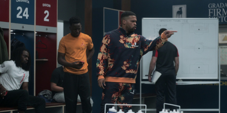 A Bathing Ape Tie Dye Stand Collar Loose Fit Crew Sweatshirt and Pants Tracksuit in Ted Lasso S03E08 "We'll Never Have Paris" (2023) - 366829