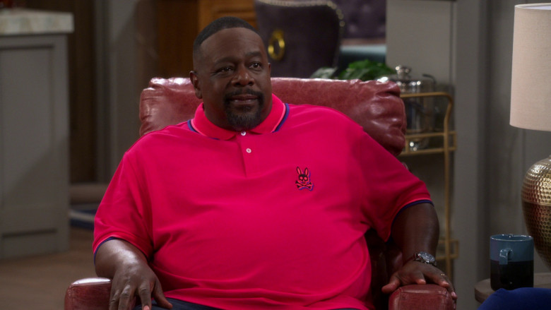Psycho Bunny Polo Shirt Worn by Cedric the Entertainer as Calvin Butler in The Neighborhood S05E19 "Welcome to the New Do" (2023) - 366717