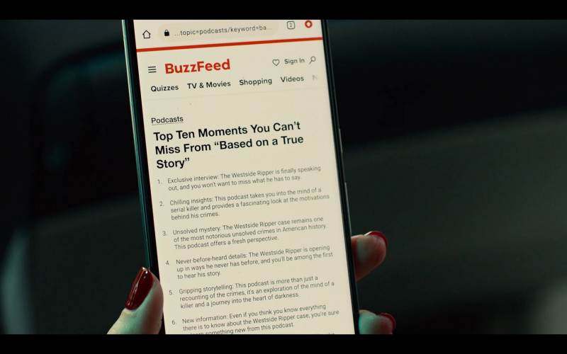 BuzzFeed.com Website in Based on a True Story S01E06 "Love You, Buzzfeed" (2023)