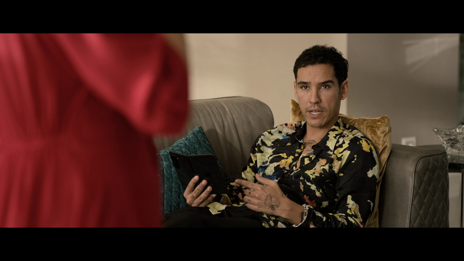 Microsoft Surface Duo Mobile Device Of Adam Bessa As Yaz Kahn In ...