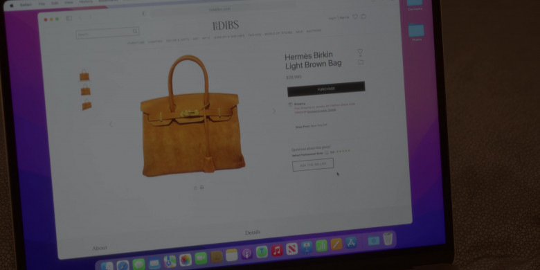 1stdibs Online Marketplace Site and Hermes Birkin Bag in And Just Like That... S02E03 "Chapter Three" (2023) - 381697