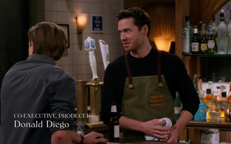 Blue Moon, Miller Lite, Bombay Sapphire Gin, Coors Banquet Beer, Peroni, Roxx Vodka, Chopin Vodka, Gray Whale Gin, Ketel One in How I Met Your Father S02E15 "Working Girls" (2023)