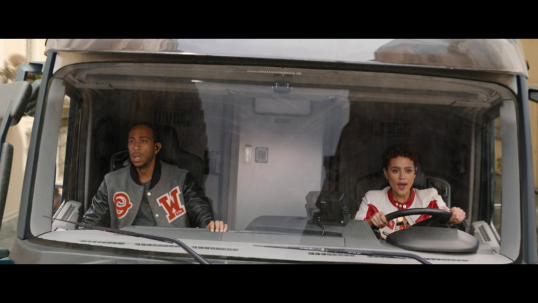 Off-White Patchwork Varsity Jacket Worn by Chris 'Ludacris' Bridges as Tej Parker in Fast X (2023) - 378032