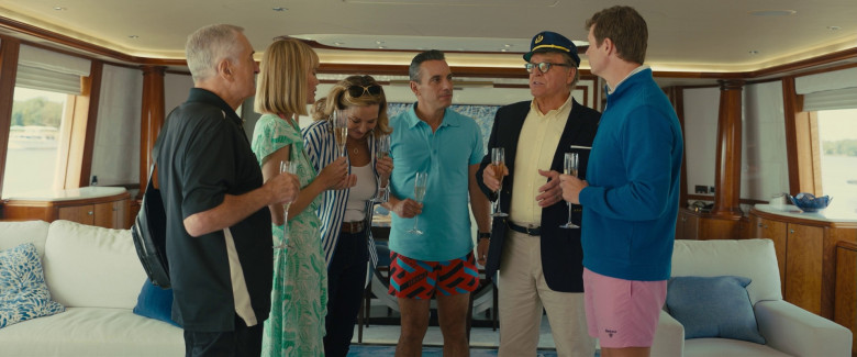Versace Men's Shorts of Sebastian Maniscalco and Barbour Shorts Worn by Anders Holm as Lucky Collins in About My Father (2023) - 379408