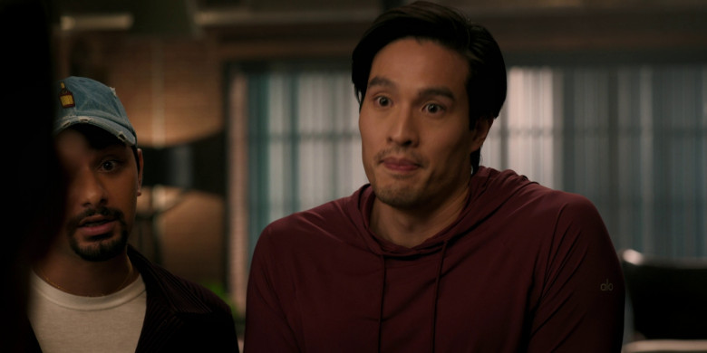 Alo Men's Hoodie Worn by Desmond Chiam as Nick Zhao in With Love S02E02 "Engagement Party" (2023) - 376007