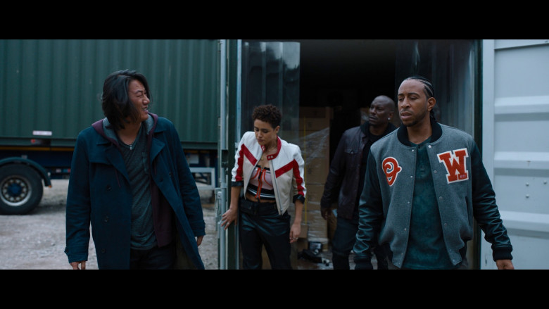 Off-White Patchwork Varsity Jacket Worn by Chris 'Ludacris' Bridges as Tej Parker in Fast X (2023) - 378034