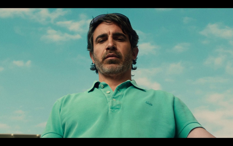 Lacoste Polo Shirt of Chris Messina as Nathan Bartlett in Based on a True Story S01E02 "BDE" (2023)