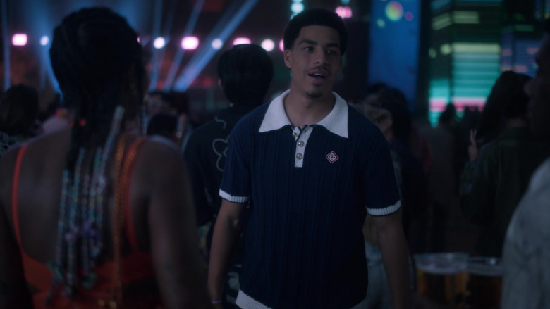 Casablanca Polo Shirt Worn by Marcus Scribner as Andre Johnson, Jr. in Grown-ish S06E01 "Shoot My Shot" (2023) - 381838