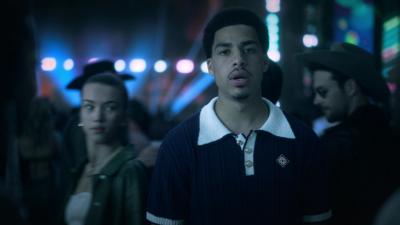 Casablanca Polo Shirt Worn by Marcus Scribner as Andre Johnson, Jr. in Grown-ish S06E01 "Shoot My Shot" (2023) - 381839