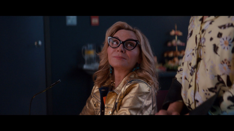 Tom Ford Black Frame Glasses Worn by Kim Cattrall as Madolyn Addison in Glamorous S01E05 "I Cannot Accommodate You" (2023) - 380598