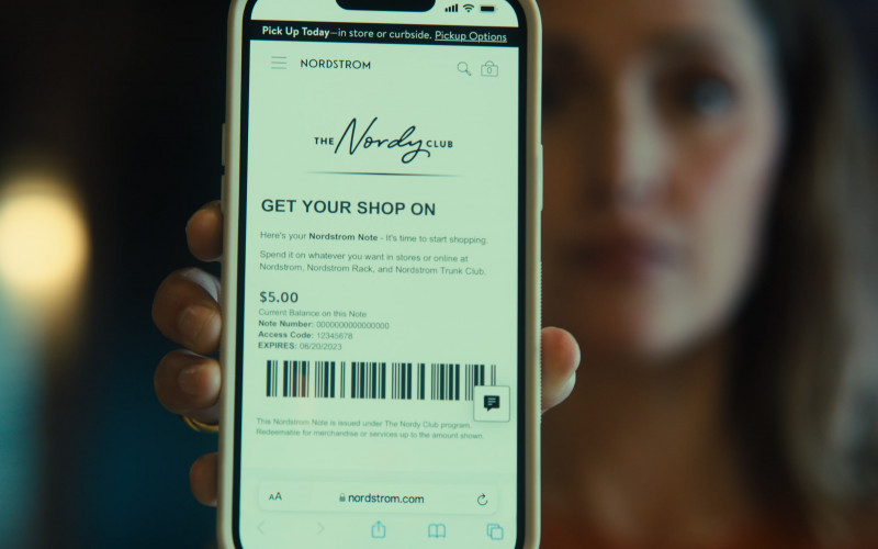 Nordstrom The Nordy Club Rewards Program in Platonic S01E10 "When Will Met Sylvia" (2023)