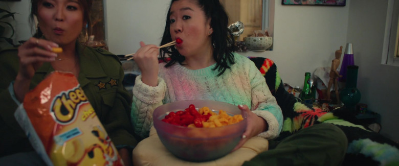 Cheetos Puff Snacks Enjoyed by Ashley Park as Audrey Sullivan & Sherry Cola as Lolo Chen in Joy Ride (2023) - 385957