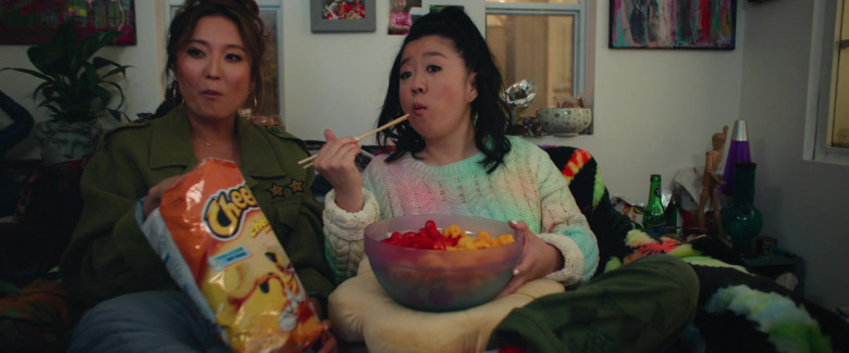 Cheetos Puff Snacks Enjoyed by Ashley Park as Audrey Sullivan & Sherry Cola as Lolo Chen in Joy Ride (2023) - 385958