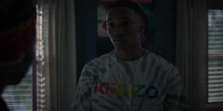 Kenzo Men's T-Shirt Worn by Worn by Caleel Harris as Musa Rahim in Swagger S02E03 "Rise + Fall" (2023) - 382984