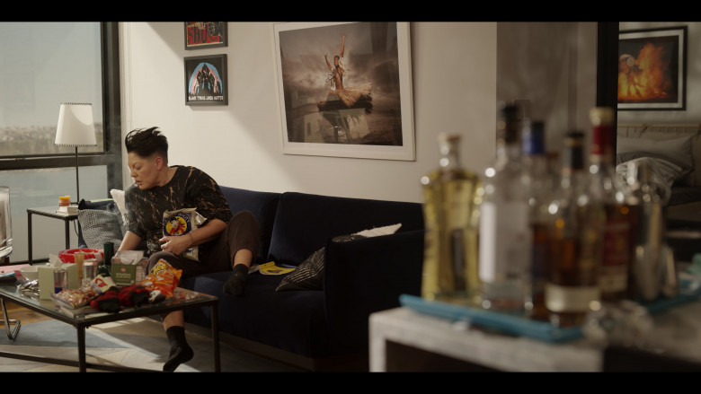 Pirate's Booty and Cheetos Snacks, Red Bull Energy Drink Cans in And Just Like That... S02E06 "Bomb Cyclone" (2023) - 384891