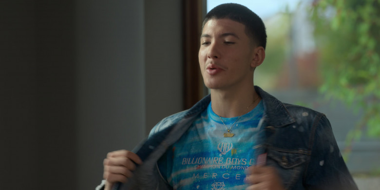 Billionaire Boys Club T-Shirt Worn by Jason Rivera-Torres as Nick Mendez in Swagger S02E08 "Journey and Destination" (2023) - 389316