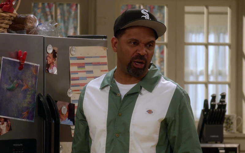 Dickies Shirt Worn by Mike Epps as Bernard "Bennie" Upshaw Sr. in The Upshaws S04E01 "Thera Please" (2023)