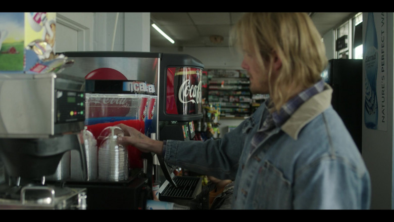 Coca-Cola Fountain Machine and Eternal Water Poster in Heels S02E04 "Heavy Heads" (2023) - 392457