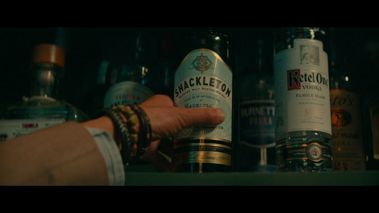 Shackleton Whisky Blended Malt Scotch Whisky and Ketel One Vodka Bottles in The Afterparty S02E05 "Sebastian" (2023) - 387351